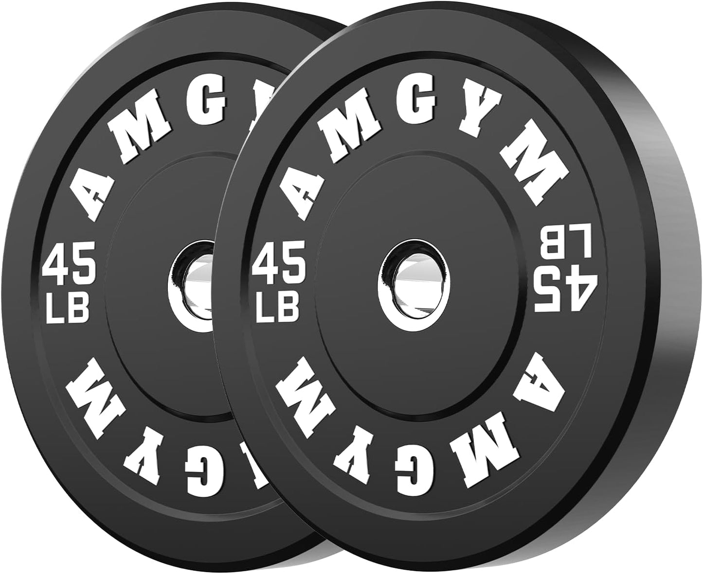 2 Inch Bumper Plates, 10-650Lbs, Barbell Rubber Olympic Weight Plates Set for Home Gym, Strength Training & Weight Lifting, Multiple Options Colors